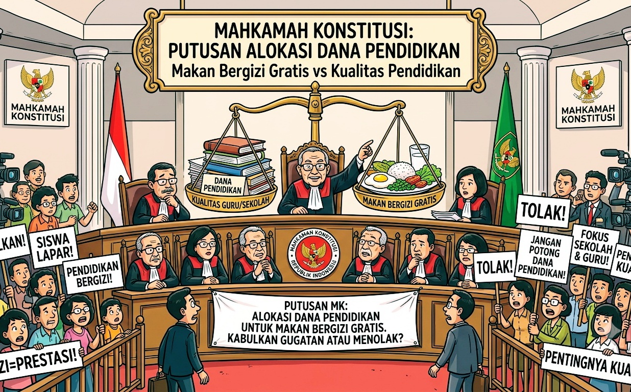 Siang Ini MK Akan Putuskan Terkait Alokasi Dana Pendidikan untuk MBG